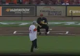 Archbishop Casey Throws out Reds Ceremonial first Pitch