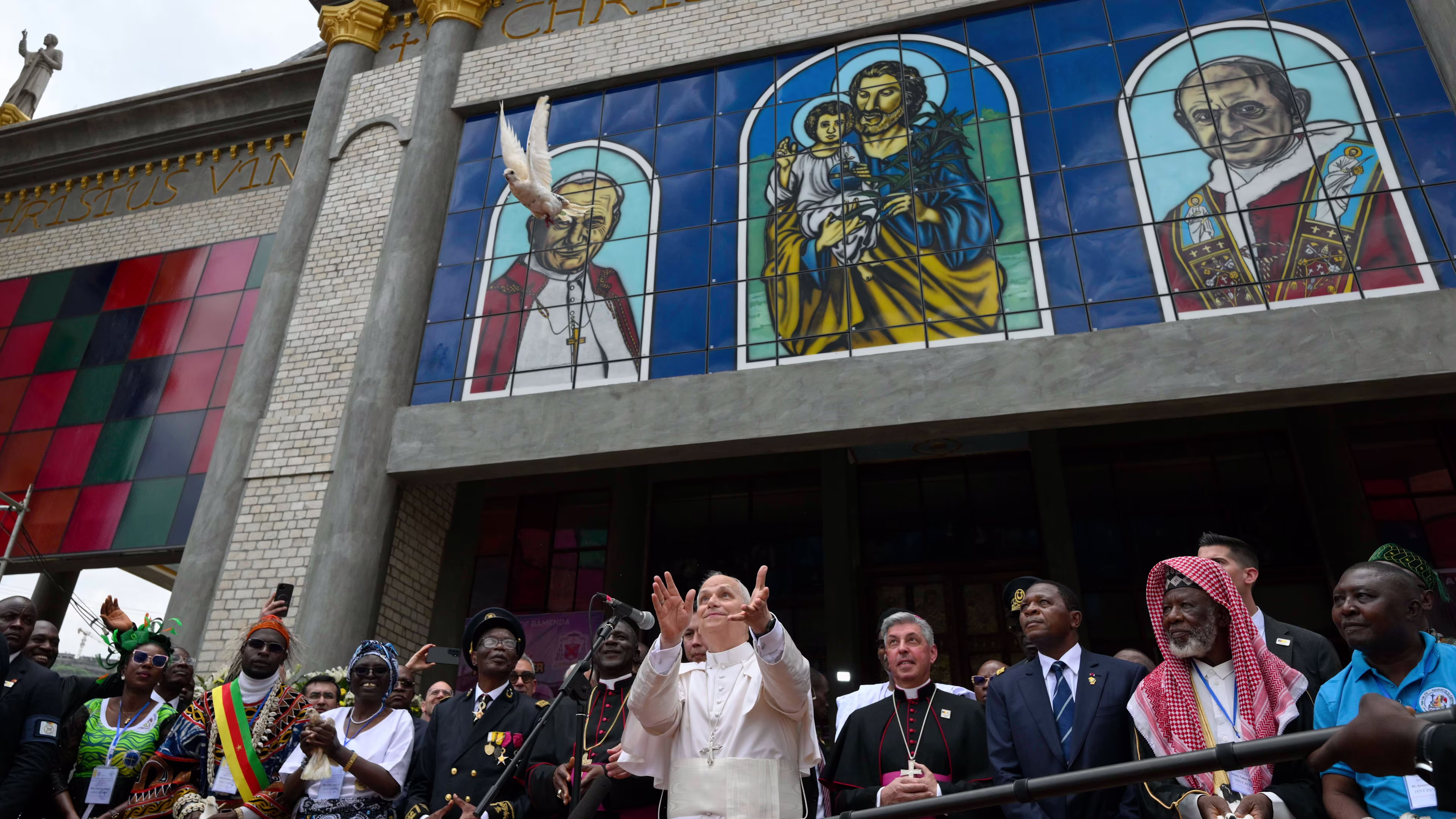 Pope Leo XVI releases dove for novena to the Holy Spirit