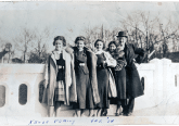 The Kruse Family, February 1934. Knowing this family's name allows us to pray for them by name.
