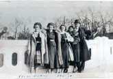 The Kruse Family, February 1934. Knowing this family's name allows us to pray for them by name.