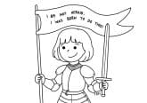 Saint Joan of Arc Coloring Page