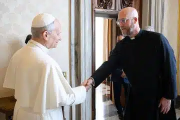 Fr. Kyle Schnipple meets with Pope Leo XIV to talk about courage, pride, and the sacred heart of Jesus for those experiencing same sex attraction